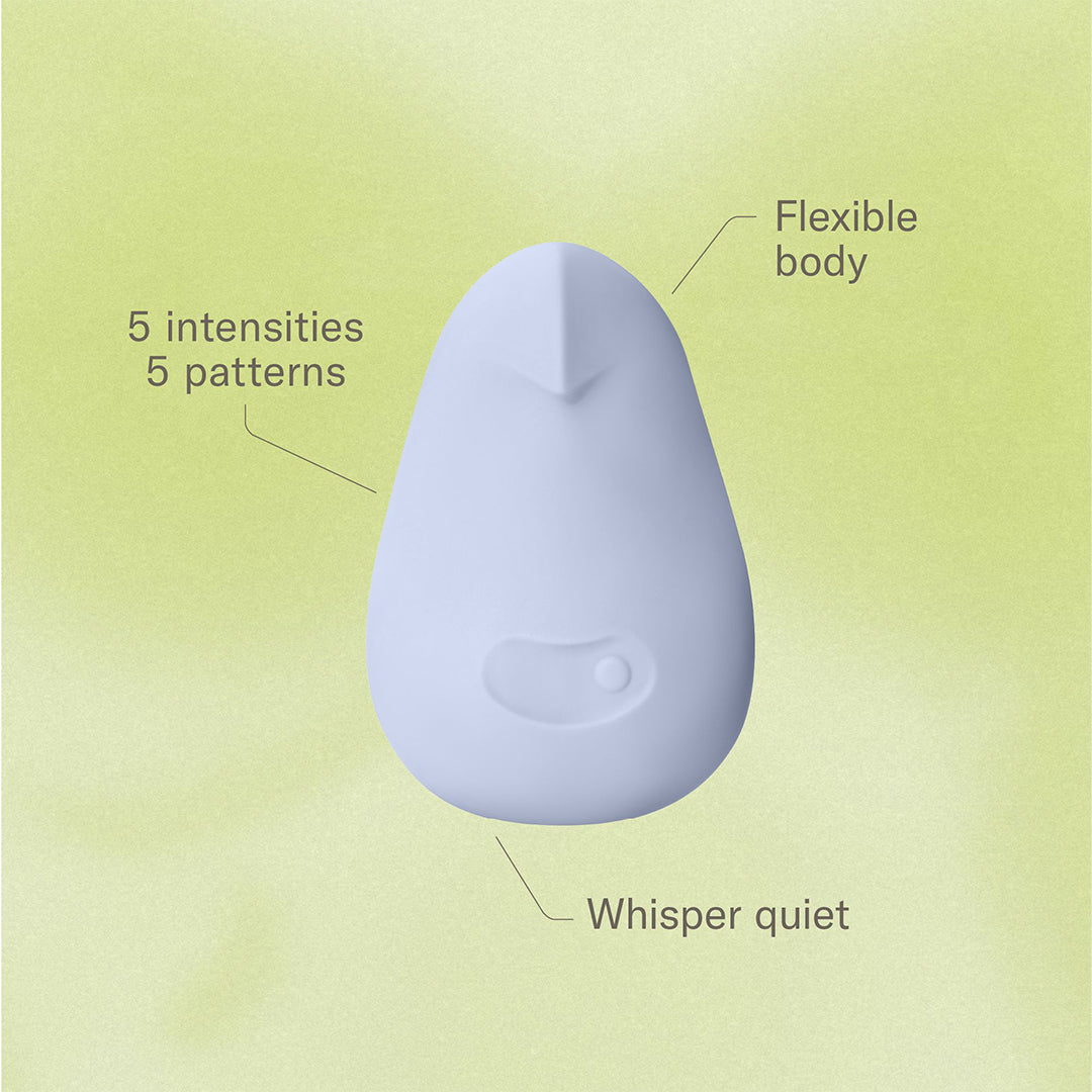 Dame ice blue Pom vibrator with benefits. Tool. Sex. Sold by Rythm.
